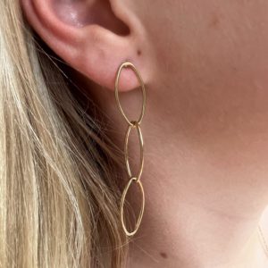 PENDIENTES LARGOS 3 OVALOS