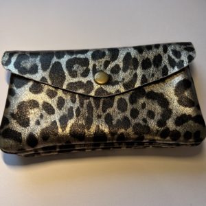 MONEDERO ANIMAL PRINT DORADO
