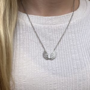 COLLAR ALAS 2 PLATEADO