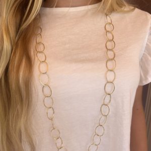 COLLAR LARGO OVALOS