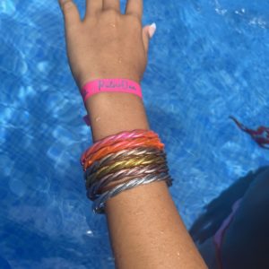PULSERA PAN DE ORO TRIPLES
